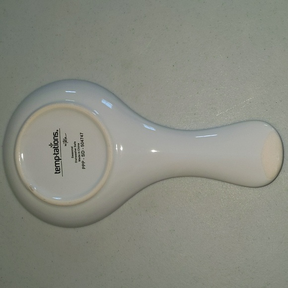 Temptations by Tara Seasonal Red Cardinal Bird Ceramic Kitchen Spoon Rest New - Picture 4 of 6